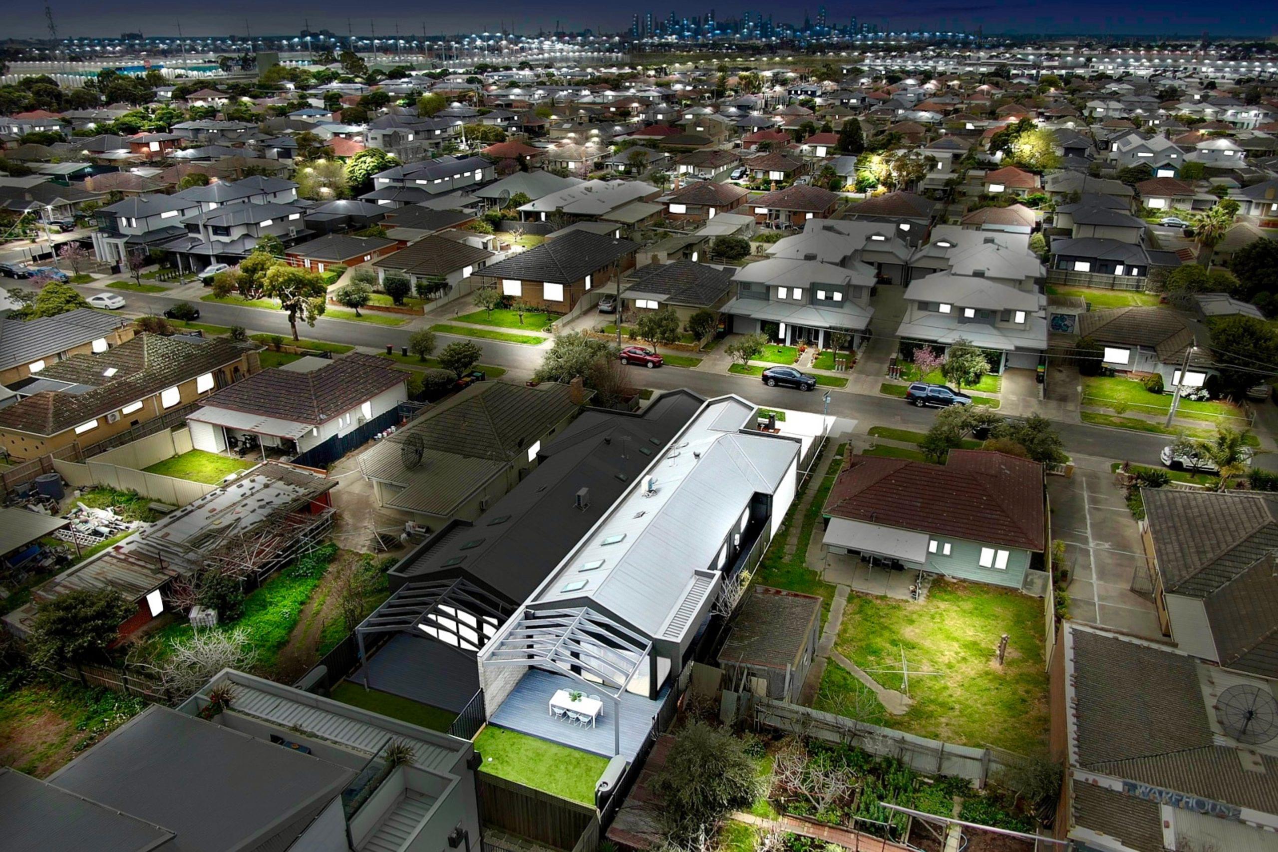 Drone shoot night view